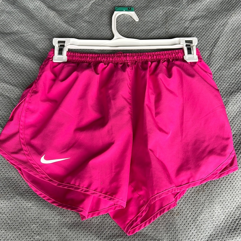 Nike Dri-Fit pink running shorts